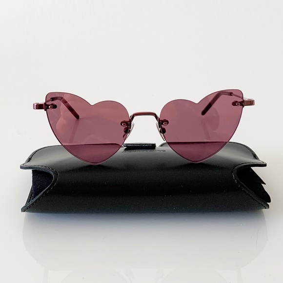 Saint Laurent Heart Sunglasses, New 250 - Picture 6 of 12